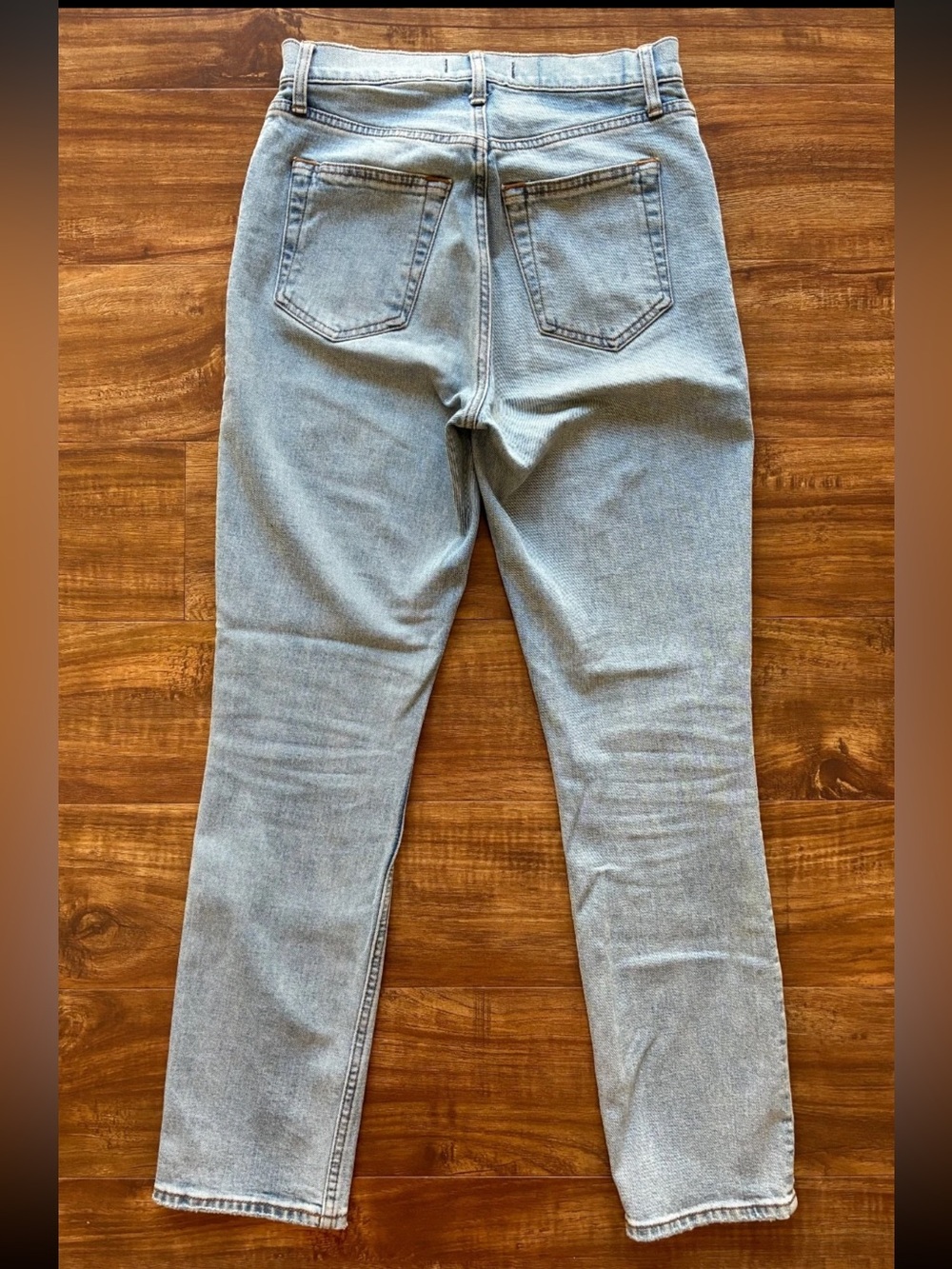 Abercrombie & Fitch Womens High Rise Light Wash Blue Slim Stretch Jeans Pants 27